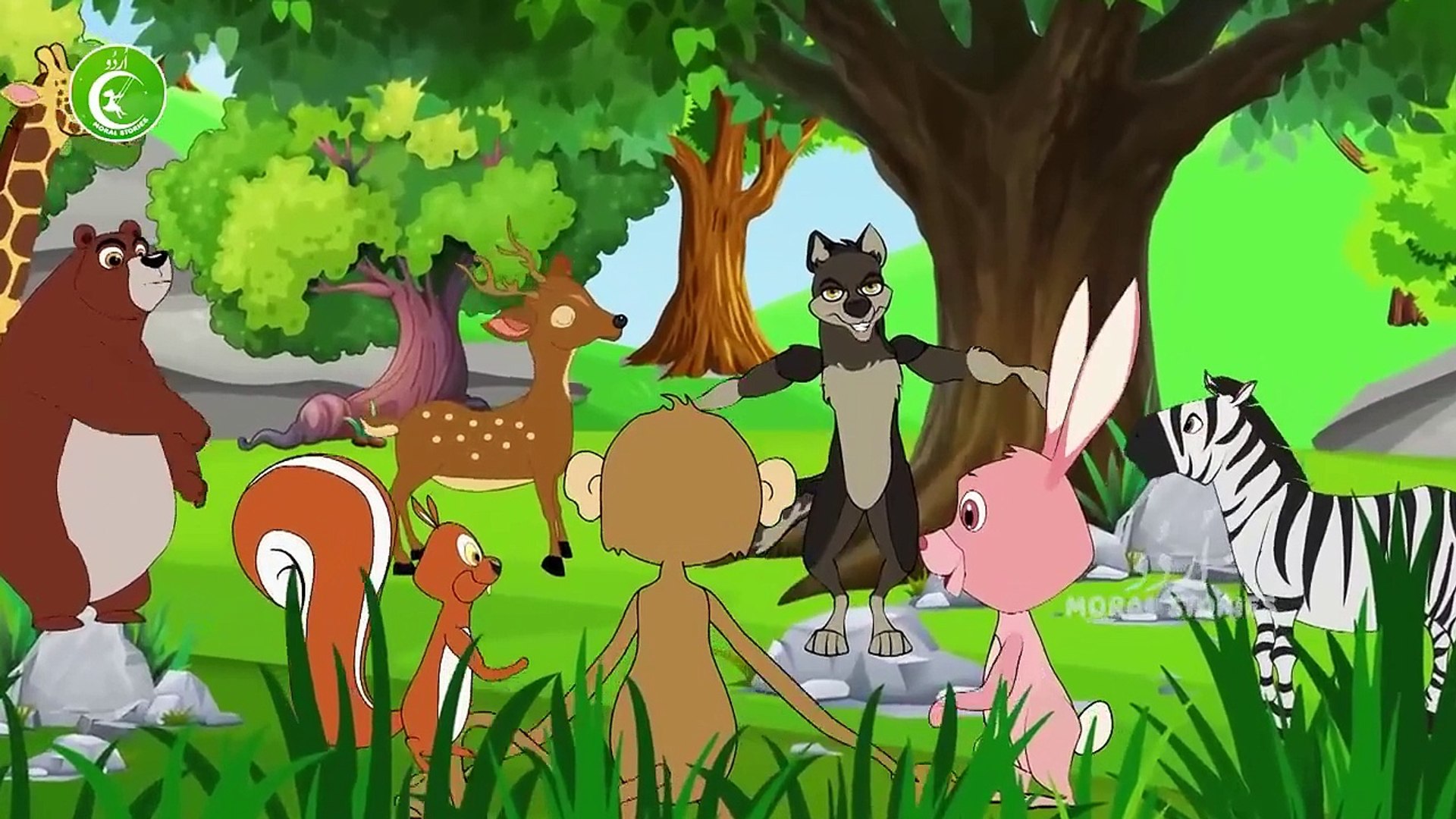 شیر اور خرگوش  _ Animated Urdu Moral Stories for Kids _ Kids Urdu fairy Tale_HD