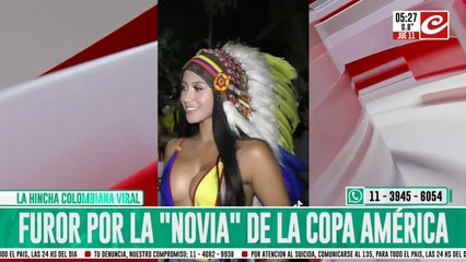 Fanática colombiana se convirtió en "la novia de la Copa América"