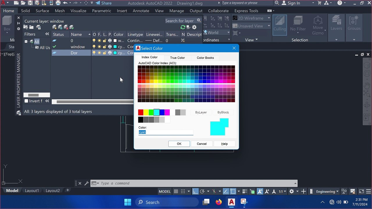 how to AutoCAD 2D By just Create a Single Room Plan in AutoCAD civil 3d