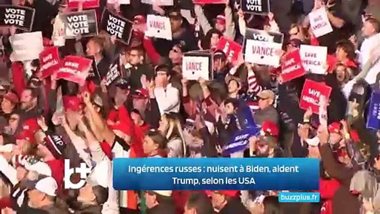 Ingérences russes : nuisent à Biden, aident Trump, selon les USA