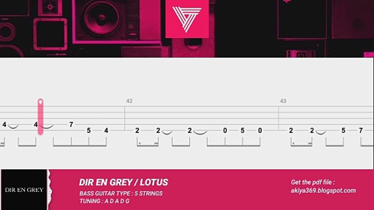 LOTUS / DIR EN GREY 【BASS TAB】