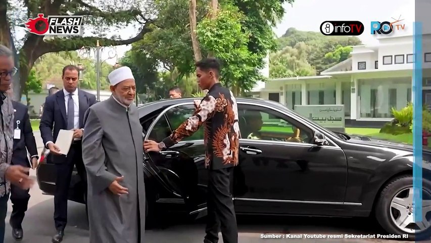 PRESIDEN JOKOWI SAMBUT KUNJUNGAN GRAND SYEKH AL AZHAR, ISTANA MERDEKA