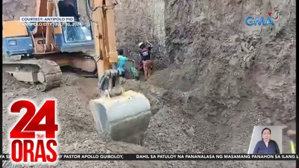 4 na construction worker, patay nang matabunan ng lupa | 24 Oras