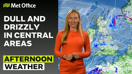 Met Office Afternoom Weather Forecast 11/07/24 – Cloudy, in rain for central regions