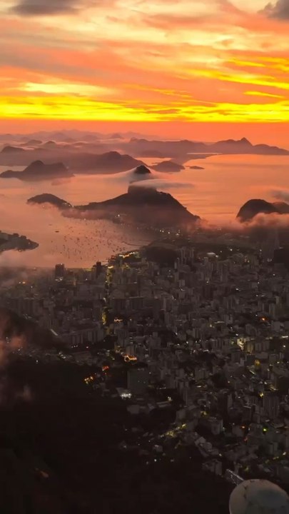 SUPERBE VUE du Corcovado à Rio de Janeiro