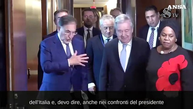 New York, La Russa incontra Guterres: Apprezzamento per l'Italia