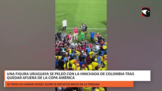 Una figura uruguaya se peleó con la hinchada de Colombia tras quedar afuera de la Copa América