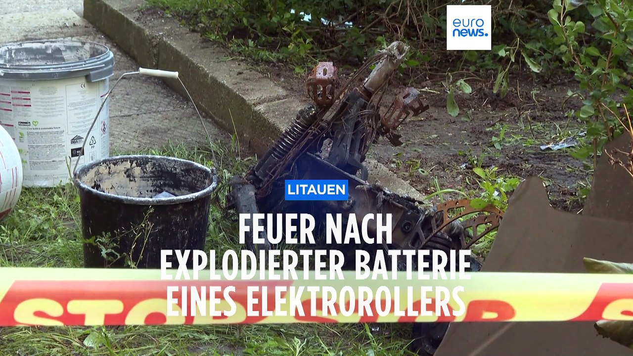 Litauen: Feuer durch explodierte Elektroroller-Batterie
