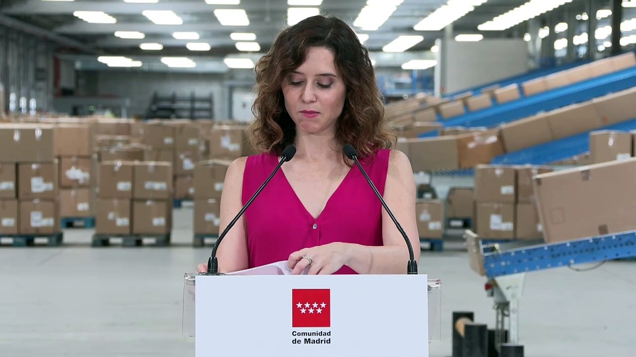 Ayuso anuncia una inversión de 44 millones para ampliar el parque logístico de Meco