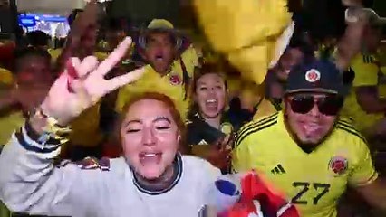Colombianos celebran con entusiasmo el pase a la final de la Copa América
