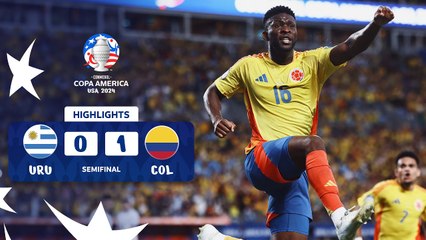 Uruguay vs Colombia (0-1) | Copa América 2024 | Semifinal