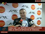 Caracas | China CAR y JAC Motors unen fuerzas para impulsar el sector automotriz en Venezuela