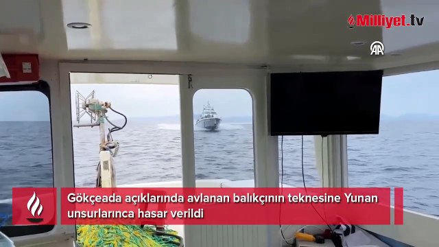 Gökçeada açıklarında Yunan botu Türk teknesine saldırdı