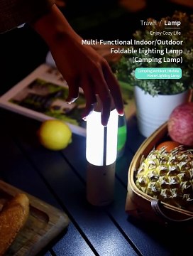 LED Camping Lights Outdoor Waterproof Foldable