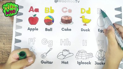 Videos for Kids | ABCD learning | Atoz Learning | WooWooTv | #abcd #a_for_apple #atoz #phonics