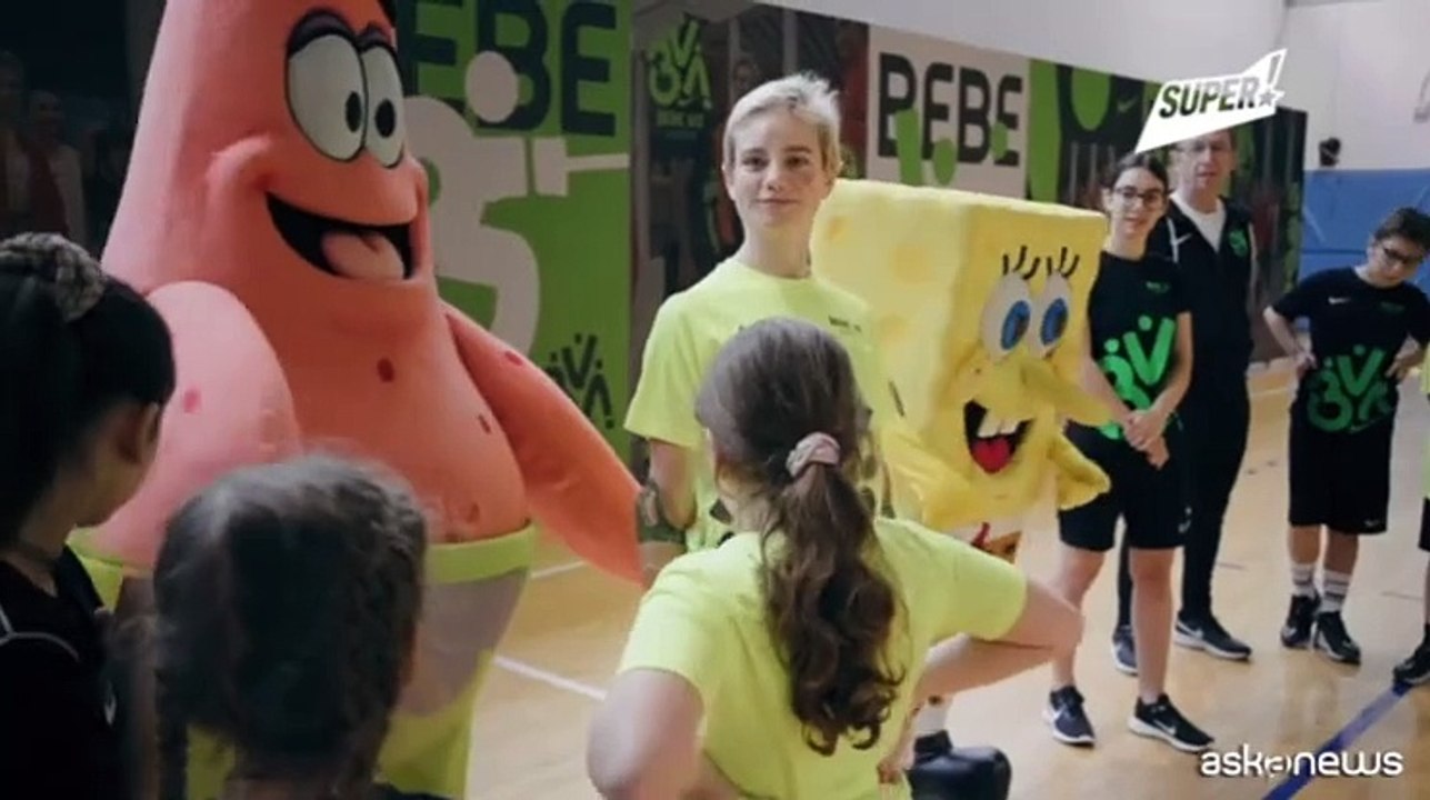 Bebe Vio con Spongebob per raccontare i valori di sport e inclusione