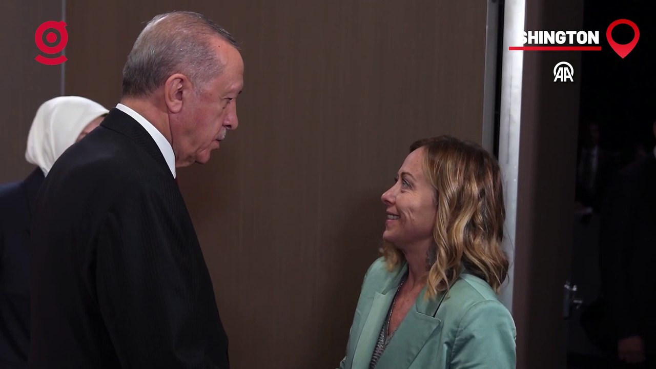 Cumhurbaşkanı Erdoğan ve İtalya Başbakanı Meloni, ABD'de Görüştü!