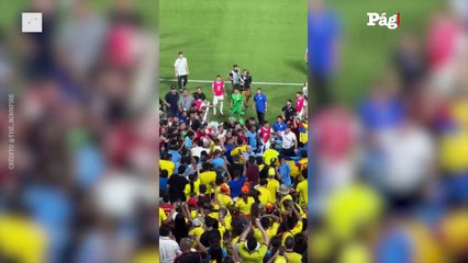 Darwin Nuñez se mete en la tribuna del Uruguay vs Colombia al ver agredida a su familia