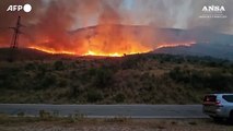 Vasti incendi nel sud dell'Albania