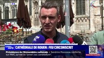 Cathédrale de Rouen: le lieutenant-colonel Éric Tirelle explique comment les pompiers ont 