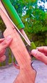 Another new shooting technique#Bamboo Gun Topic##Handicraft Topic##Handicraft Ability Topic#   又是一种新的射击技巧#竹筒枪话题##手工话题##动手能力话题#