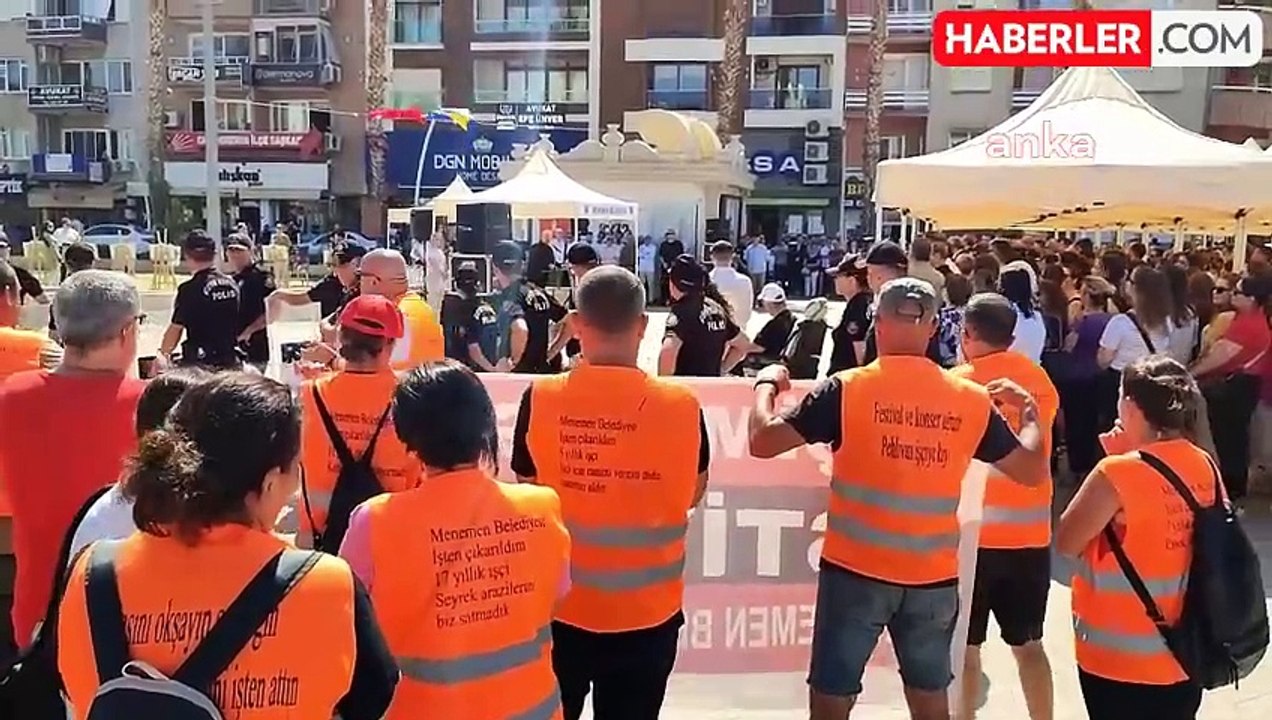 Menemen Belediye Emekçileri İşlerini Geri İstiyor