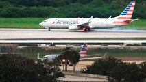 Avión de American Airlines sufre explosión de neumáticos en pleno despegue