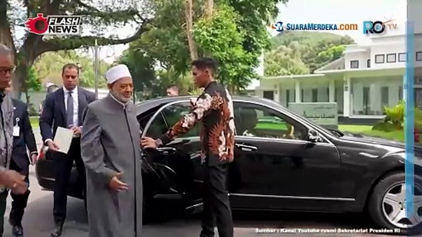 Presiden Jokowi Sambut Kunjungan Grand Syekh Al Azhar, Istana Merdeka