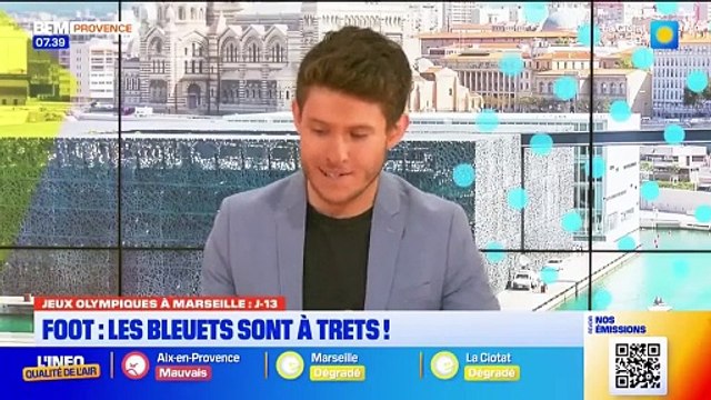 JO 2024- les Bleuets de Thierry Henry s'entraînent à Trets avant leur premier match 11/7/2024BFM