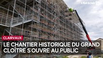 À Clairvaux, le chantier historique du grand cloître s’ouvre au public