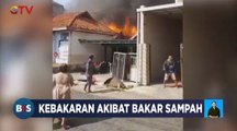 Gegara Pegawai Bakar Sampah, Pabrik Busa Kasur di Kabupaten Gresik Ludes Terbakar