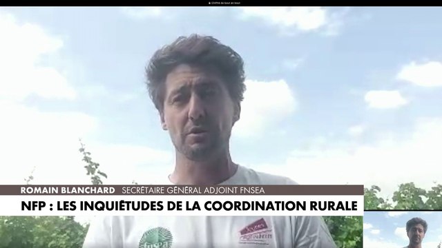 Romain Blanchard, secrétaire général adjoint de la FNSEA, espère la nomination d’un ministre ouvert au dialogue et à l’écoute des agriculteurs