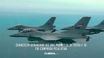 Chanceler ucraniano diz que promessa de jatos F-16 foi cumprida pela Otan