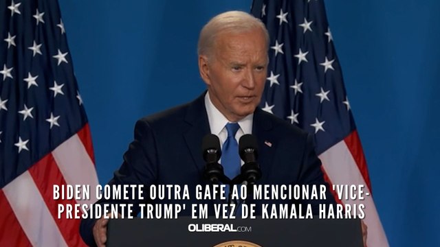 Biden comete outra gafe ao mencionar 'vice-presidente Trump' em vez de Kamala Harris