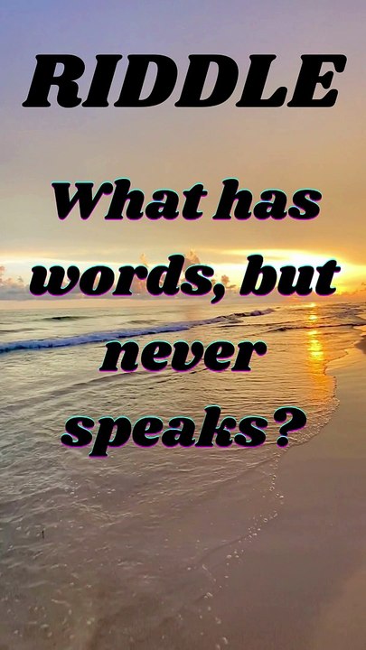 What has words, but never speaks?