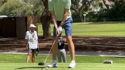 Pau Gasol en el hoyo 9 del LIV Golf Andalucía