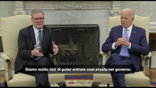 Nato, Biden a Starmer: bene rapporti più stretti con l'Europa