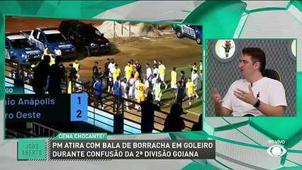 Comentaristas detonam PM que atirou no goleiro Ramon Souza, do Grêmio Anápolis