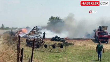 Edirne'de 500 dönüm arazi yangınla kül oldu