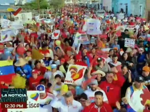 Pueblo neoespartano se movilizó en respaldo al candidato Nicolás Maduro