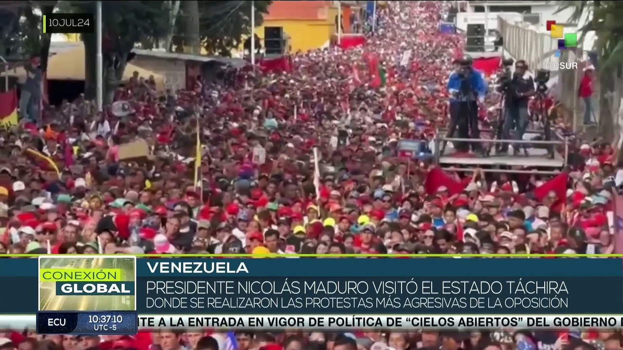 Nicolás Maduro visitó la frontera por el estado Táchira