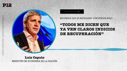 Download Video: Caputo dijo que el gobierno necesita 