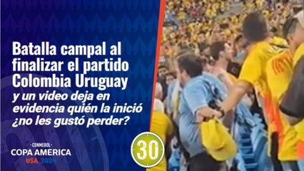 Así inició la pelea en el estadio y no la empezaron los colombianos