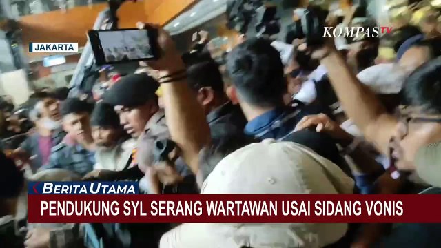 Serang Wartawan Usai Pembacaan Vonis, Pendukung Syahrul Yasin Limpo Dilaporkan Polisi