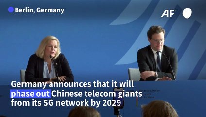 Germany to ban Chinese telecom giants from 5G network