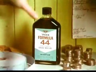 1970s Vicks Formula 44 cough medicine - Milton Berle TV commercial