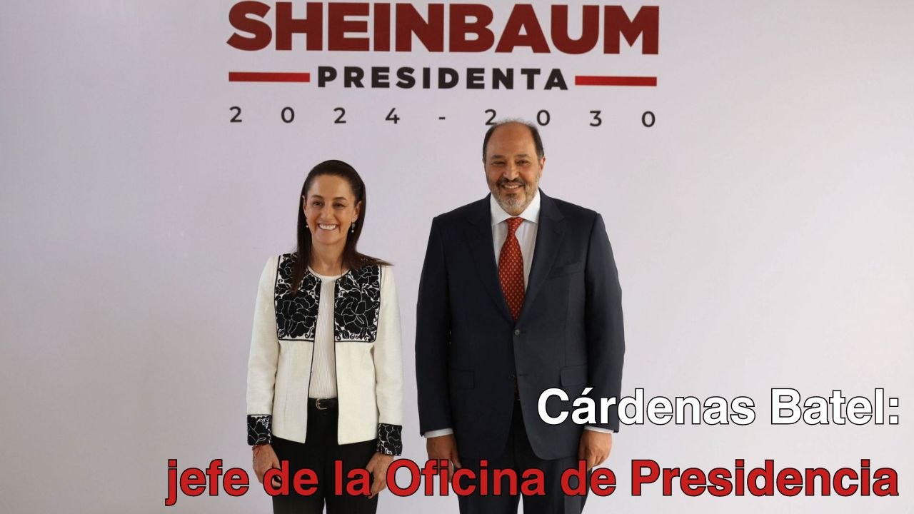 Sheinbaum nombra a Lázaro Cárdenas Batel como Jefe de Oficina de Presidencia
