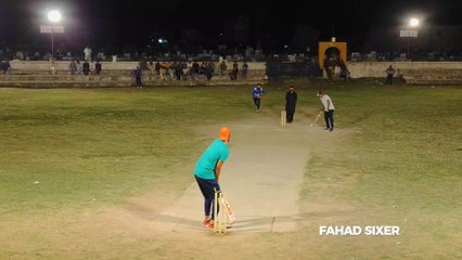 great batting by Fahad mian channu (24 boll 130 run) brand player fmc