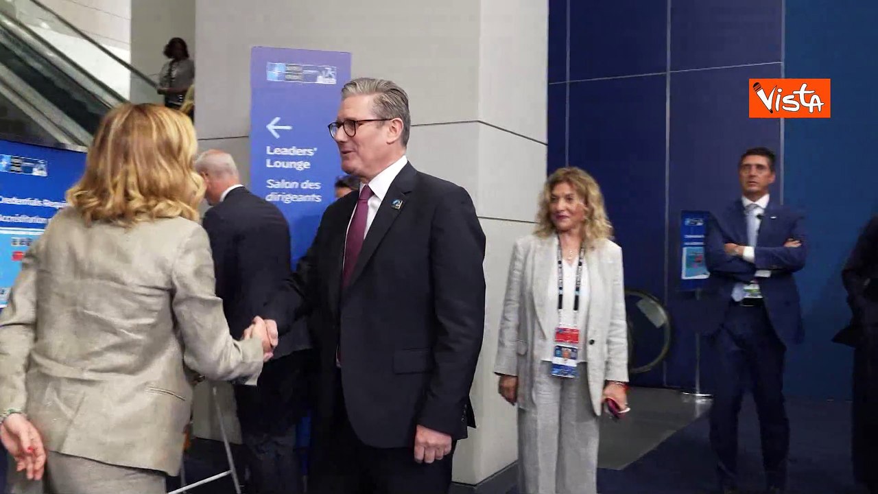 Vertice Nato a Washington, Meloni incontra il primo ministro inglese Keir Starmer