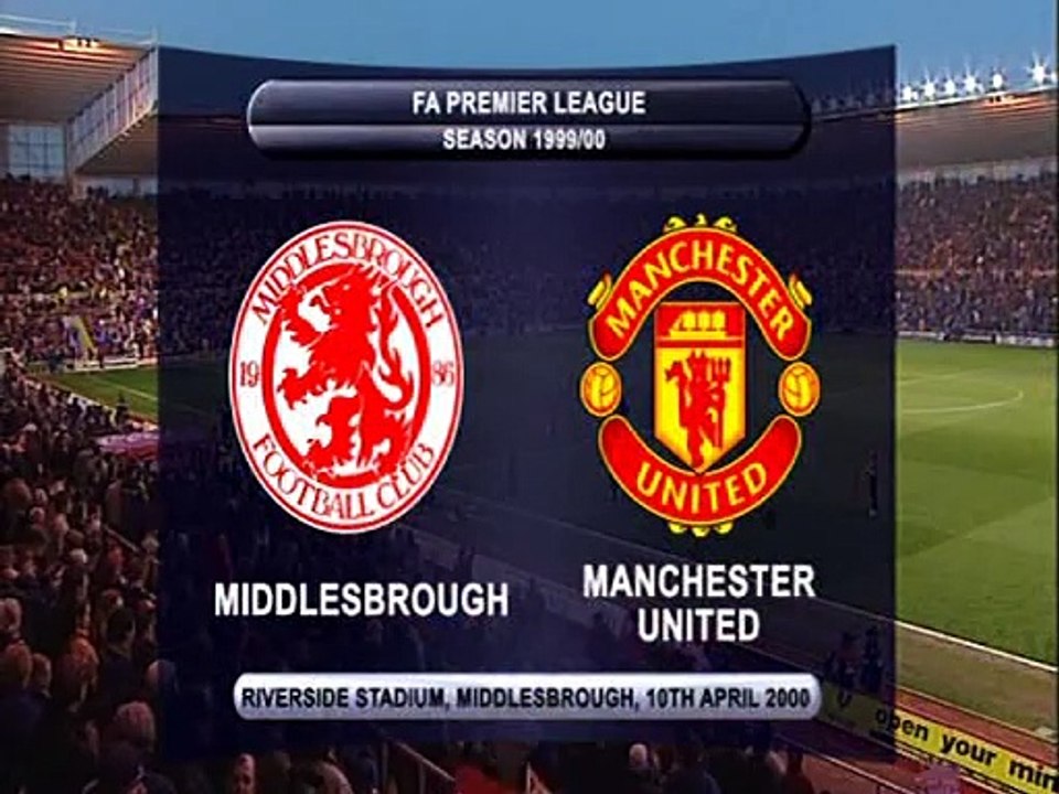Season 1999-00 - Middlesbrough vs Manchester United